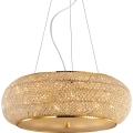 Ideal Lux - Křišťálový lustr na lanku PASHA 14xE14/40W/230V pr. 65 cm zlatá